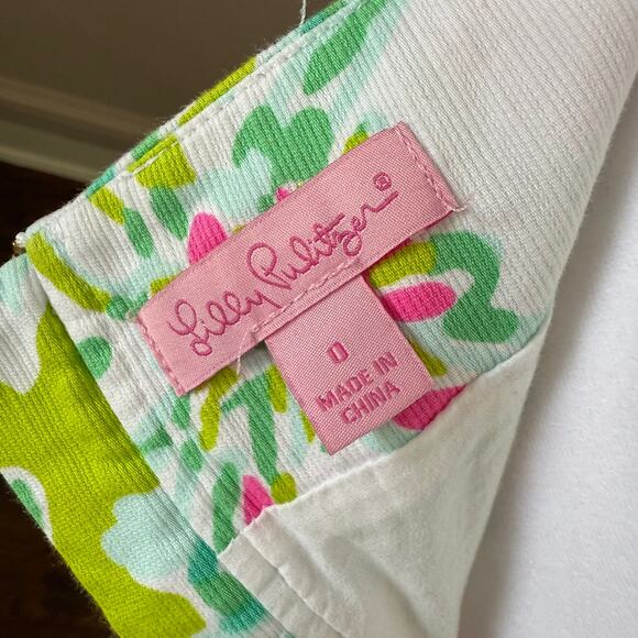 Lilly Pulitzer Don't Give A Cluck Jasmine Skort Size 0 Flamingo Pink - Picture 6 of 6